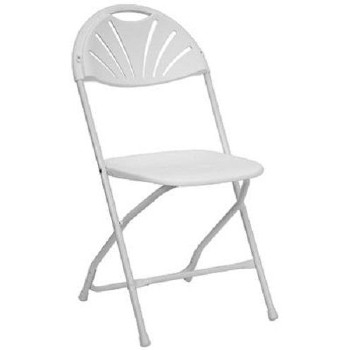 White Fanback Chair