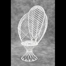 White Wicker Bridal Chair