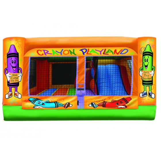 Crayon Mini Playground 3 in 1 Inflatable Bounce House Westville Grand