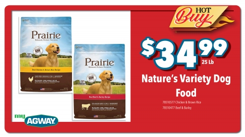 Natures Variety Dog Food, 25 Lb