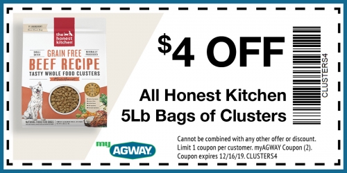 4 Off All Honest Kitchen 5lb Bags Of Clusters Myagway Bethel