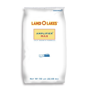 Land O Lakes Amplifier Max Calf Milk Replacer - 50lb Bag, 22:20 Formula With Probiotics For Immune & Gut Health