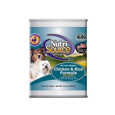 NutriSource® Chicken & Rice Canned Dog Food | Chastant brothers, Inc