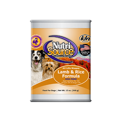 NutriSource® Lamb & Rice Canned Dog Food | Chastant brothers, Inc