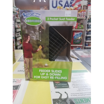 Two Pocket Suet Bird Feeder By The Effortless Bird Feeder