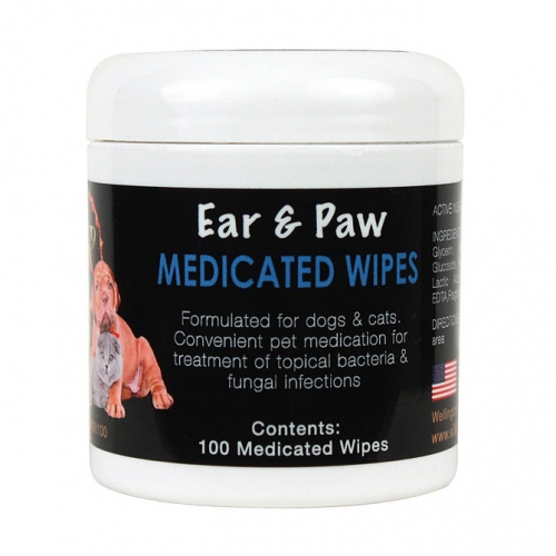 Medicated Ear & Paw Wipes 100ct | Knisley's Pet & Farm Center