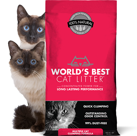 world's best cat litter red bag