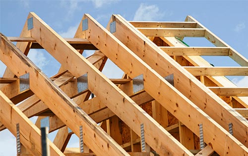 image of roof trusses