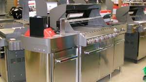 image of gas grills in store