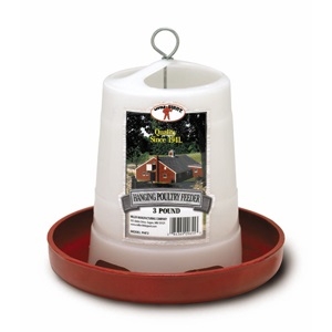 Little Giant Red Plastic Hanging Feeder 3 Lbs Talmage Farm Agway