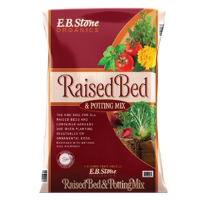 raised bed and potting mix
