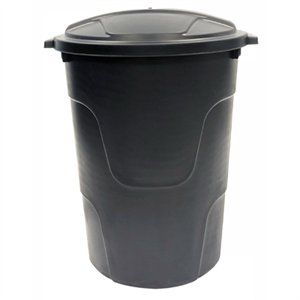 32 Gal Black Trash Can & Lid | Cottingham True Value | Alexandria, KY