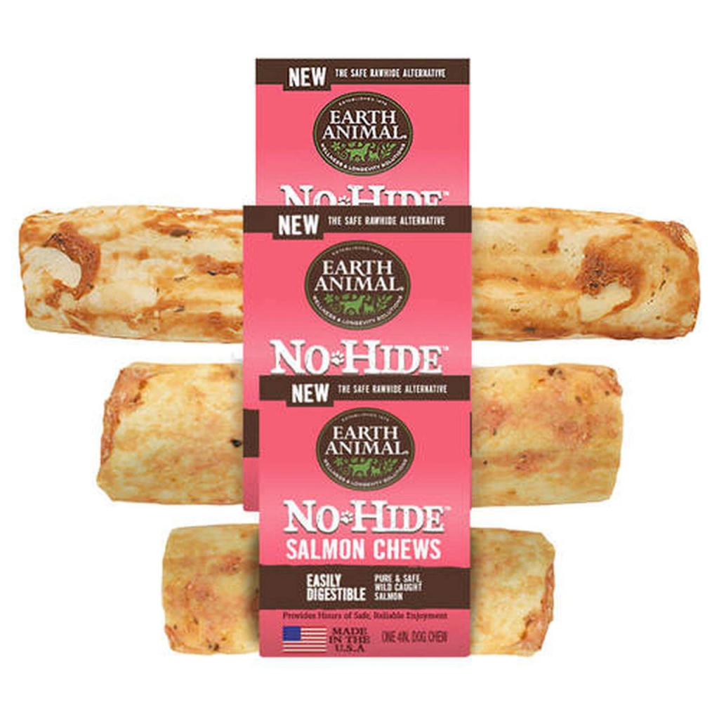 Earth Animal No-Hide Salmon Chews for Dogs | All Things Woof Meow, Too Inc.