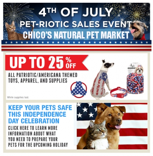 Pet-riotic Sales Event!