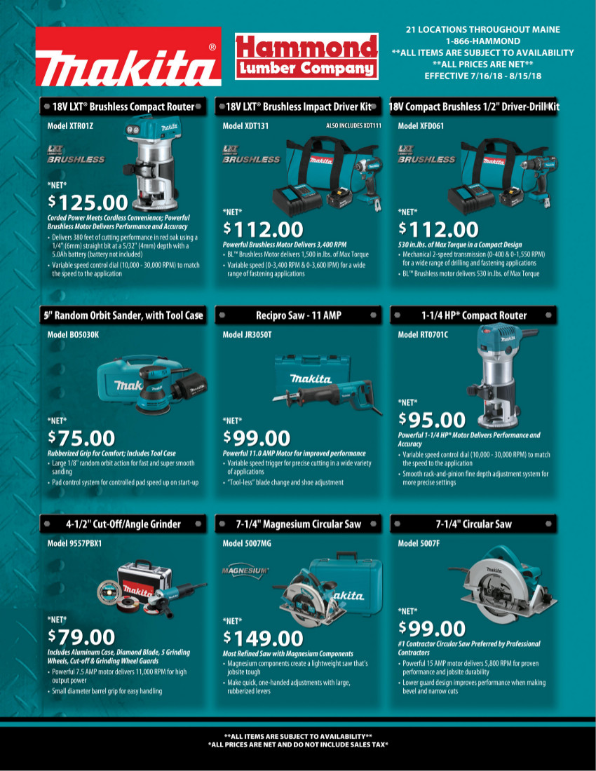 Special Offers Hammond Lumber Company