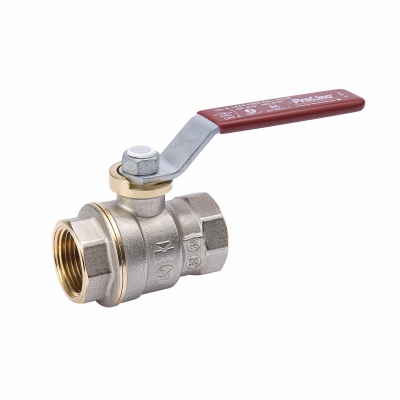 Threaded Ball Valve, Lead Free, Forged Brass, 1/8-In.