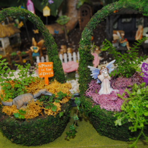 Moss Basket Miniature Garden
